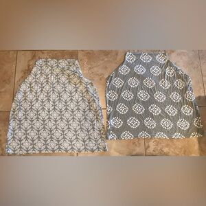 Nuby & Little Me 5-in-1 Carrier Car Seat, Cart Cover, Nursing Cover & Scarf Set